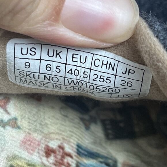 UIN Women's Size 9 Wool Segovia Gray Comfort Slip On Casual Walking Shoes - Picture 8 of 10